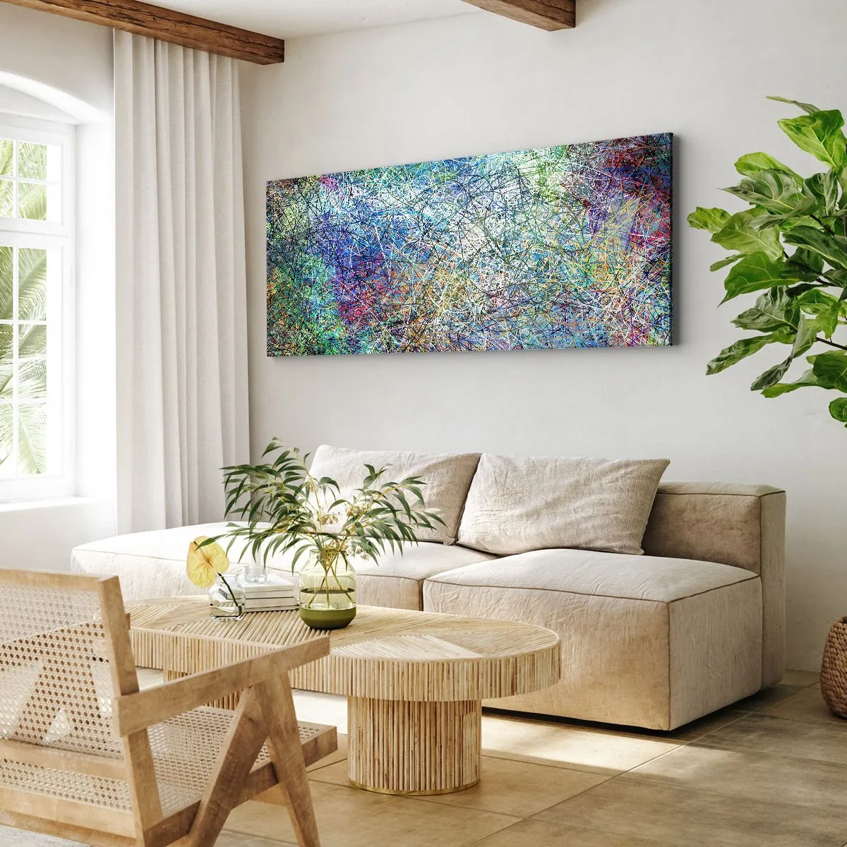 Schilderen op canvas - Het is niet zo eenvoudig - 100x40 cm