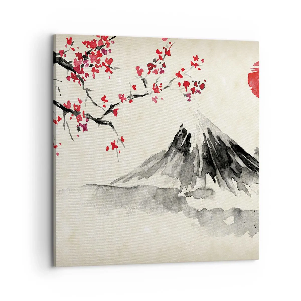 Schilderen op canvas - Houd van Japan - 60x60 cm