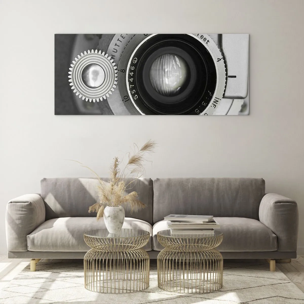 Schilderen op glas - Een verhaal over Hollywood - 140x50 cm