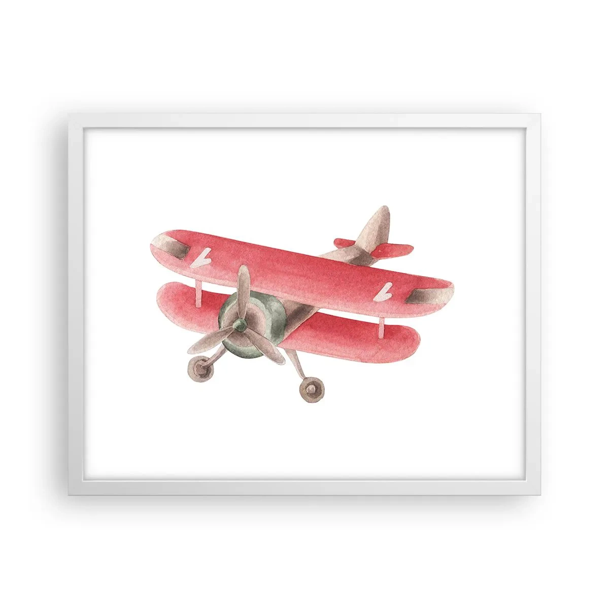 Poster in een witte lijst - Klaar voor hoge vluchten - 50x40 cm