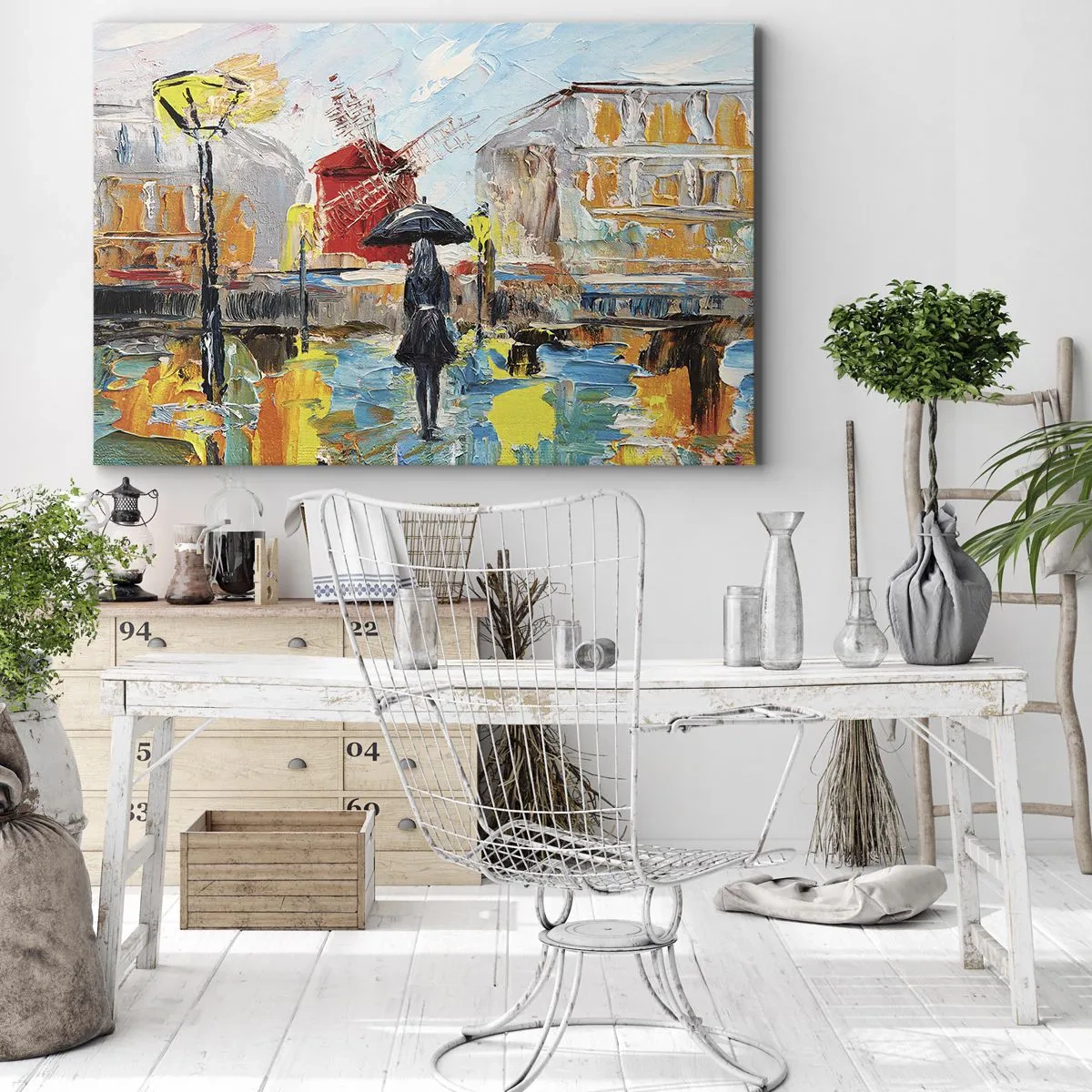 Schilderen op canvas - Parijse legendes - 120x80 cm