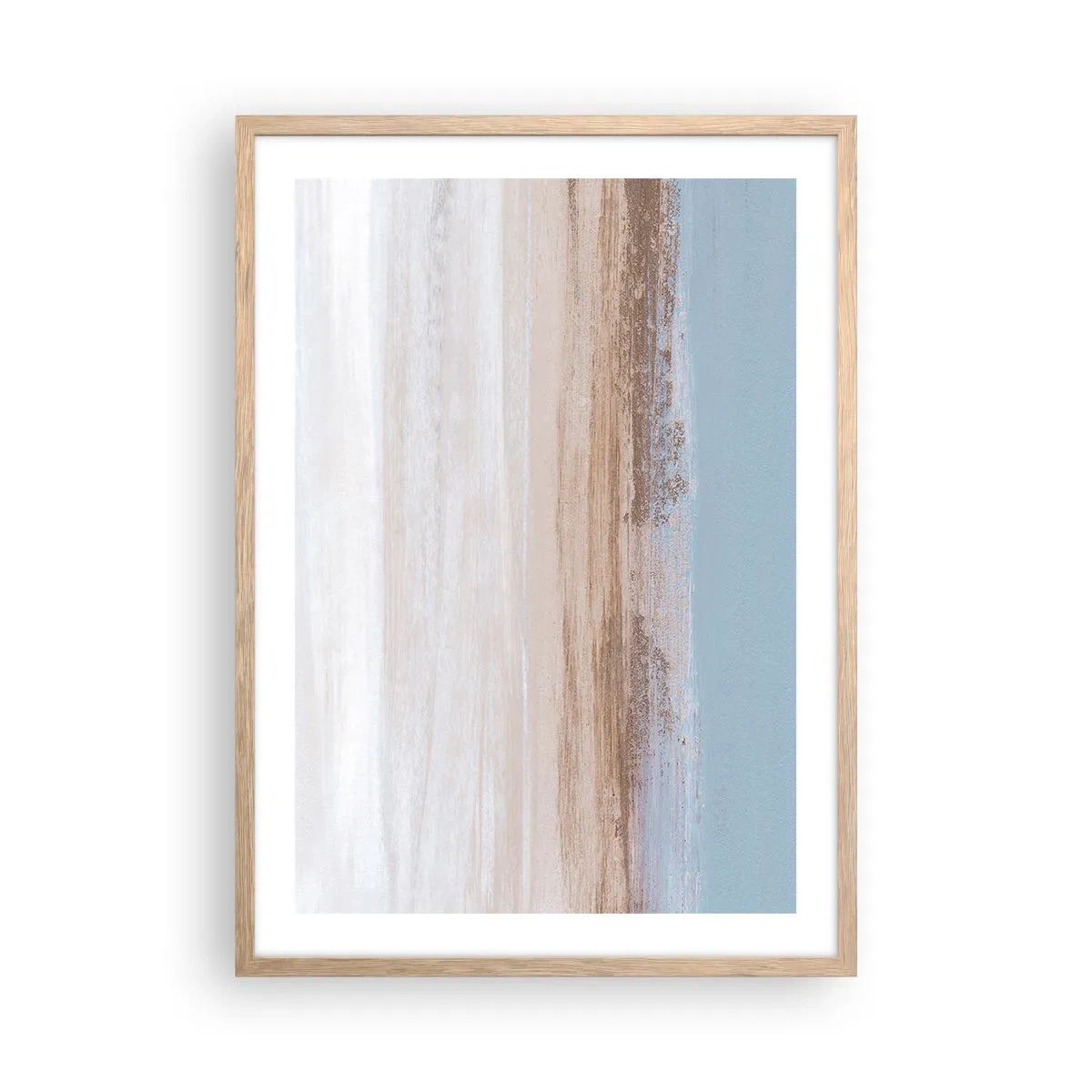 Een poster in een licht eiken lijst - Dubbelzinnig landschap - 50x70 cm