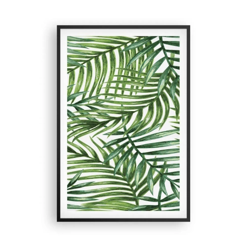 Poster in een zwarte lijst - Onder de groene luifel - 61x91 cm