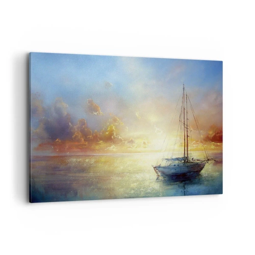 Schilderen op canvas - In een gouden baai - 120x80 cm