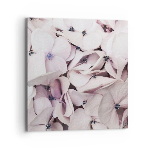 Schilderen op canvas - In een vloed van bloemen - 70x70 cm
