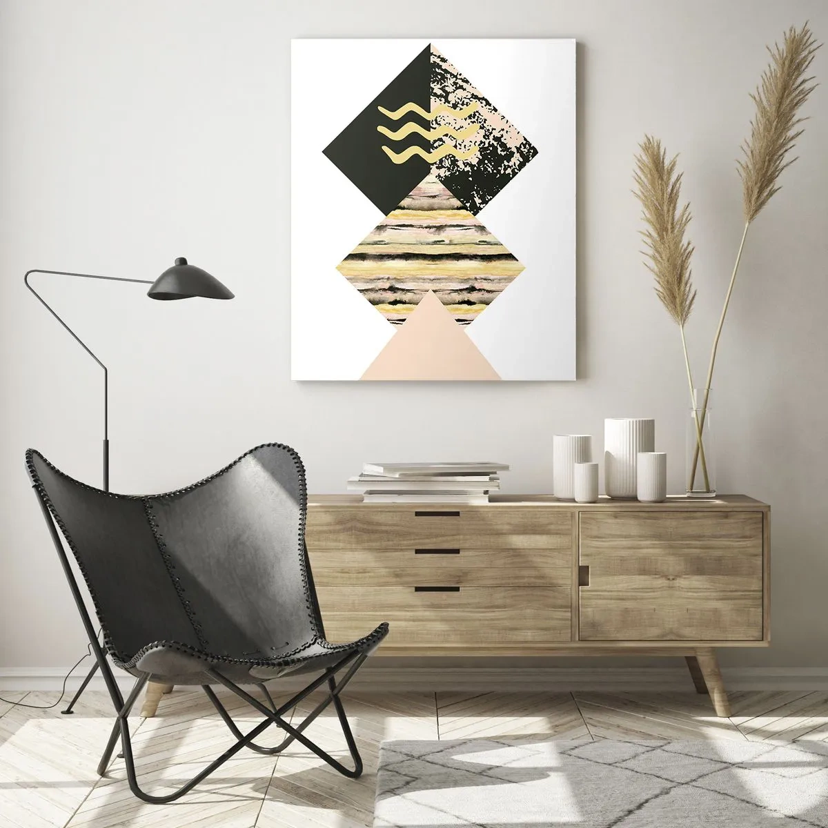 Schilderen op glas - Er is niet zo eenvoudig - 80x120 cm