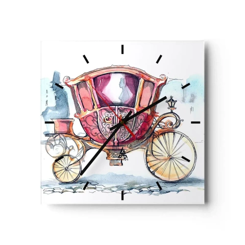 Wandklok - Klok - Naar de bruiloft of naar het bal? - 30x30 cm