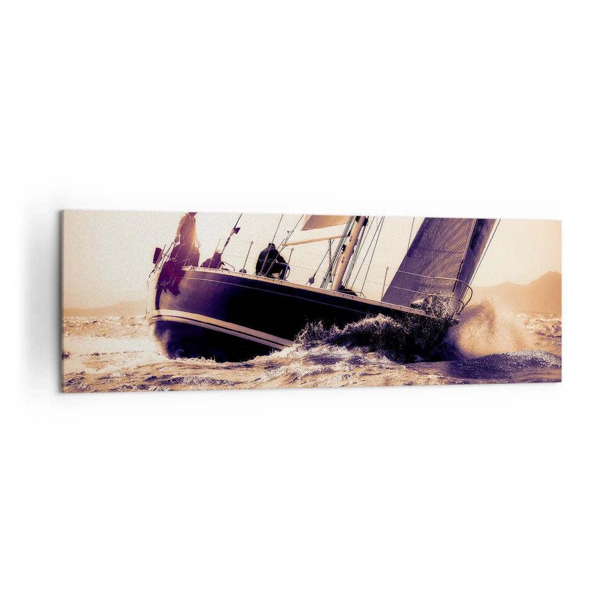 Schilderen op canvas - Zeil, matroos - 160x50 cm