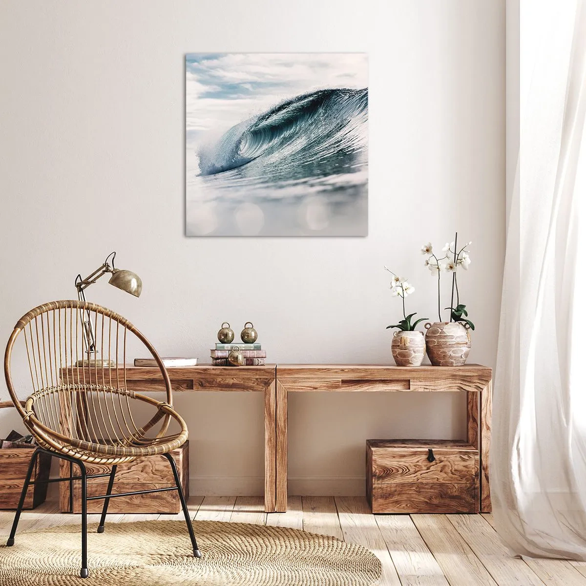 Schilderen op canvas - Waterpiek - 50x50 cm