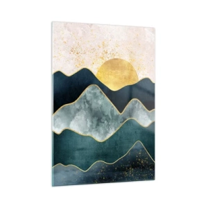 Schilderen op glas - Achter de zeven bergen - 50x70 cm