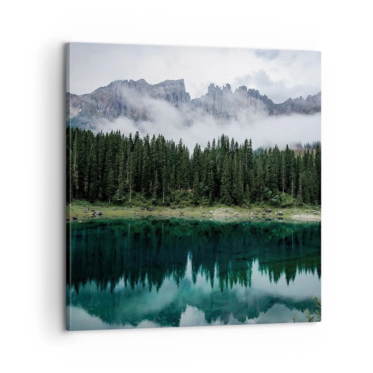 Schilderen op canvas - Stil, stil, laten we het drinkwater niet wakker maken... - 60x60 cm