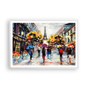 Poster in een witte lijst - Vooral mooi in de herfst - 100x70 cm