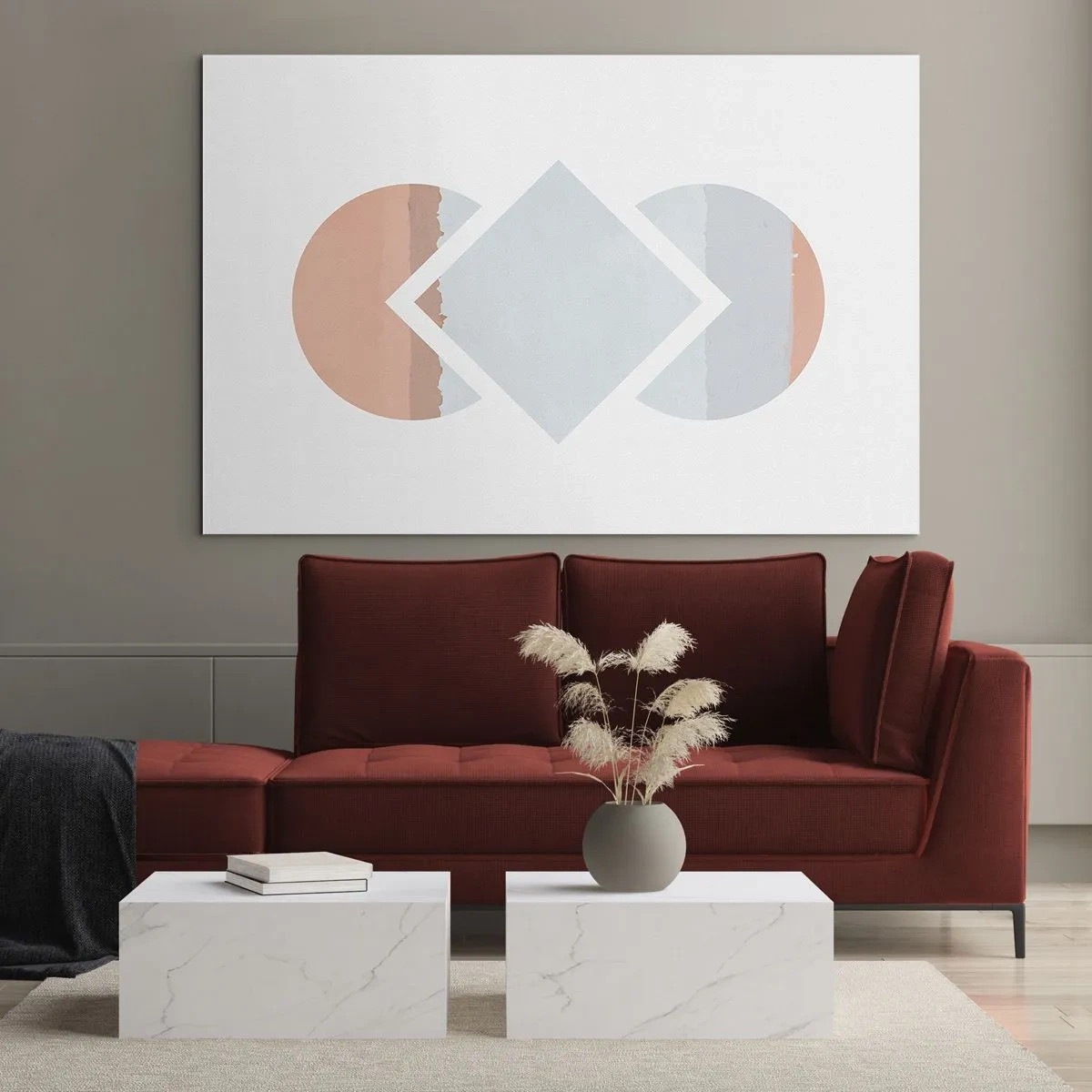 Schilderen op glas - De situatie is duidelijk - 100x70 cm