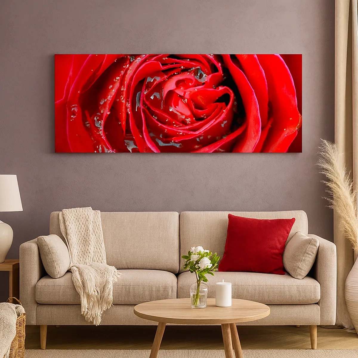 Schilderen op canvas - In de dauwdruppels - 30x30 cm