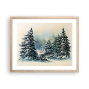 Een poster in een licht eiken lijst - Klaar voor kerst - 50x40 cm
