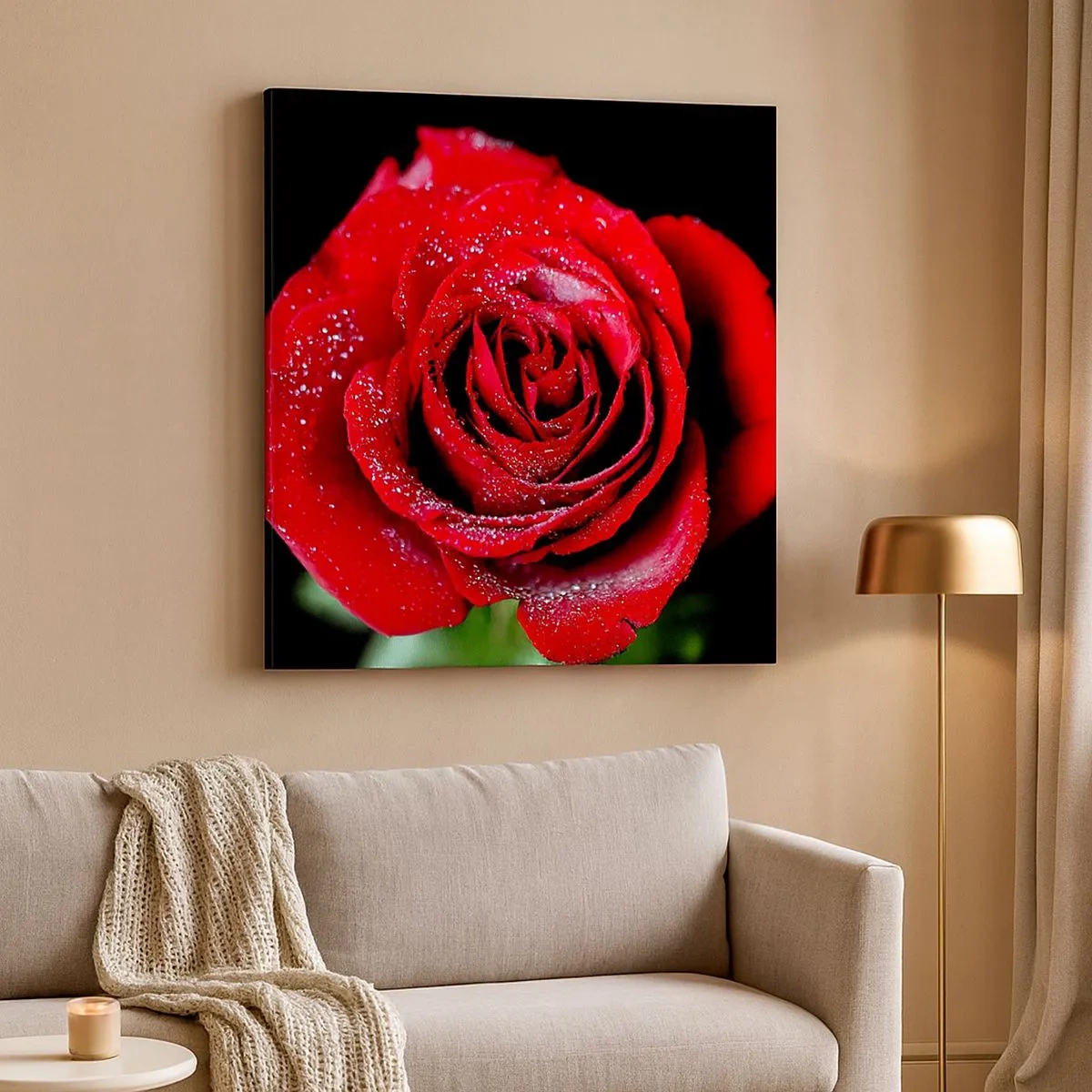 Schilderen op canvas - Dit is liefde - 30x30 cm