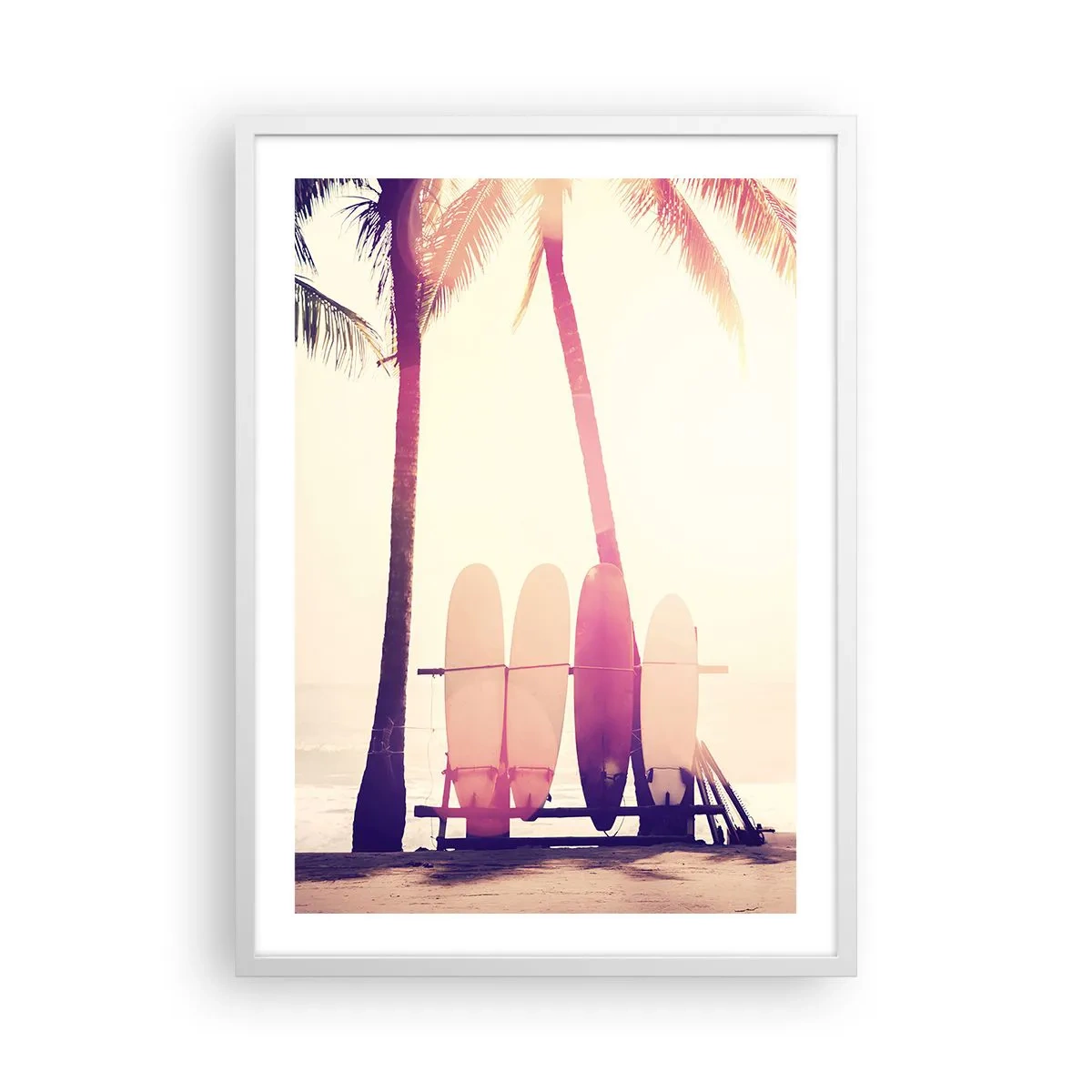 Poster in een witte lijst - Het wordt een geweldige dag - 50x70 cm