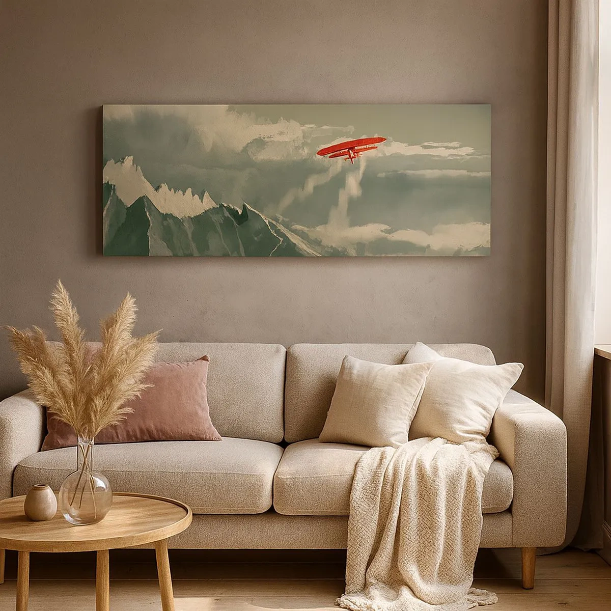 Schilderen op canvas - Onverschrokken pionier - 100x40 cm