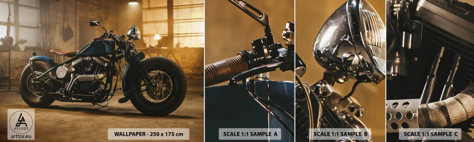 Fotobehang Staaltje Standard Eco - Ik kan alles  - Motor, Vintage, Automobiel - 100x30 cm