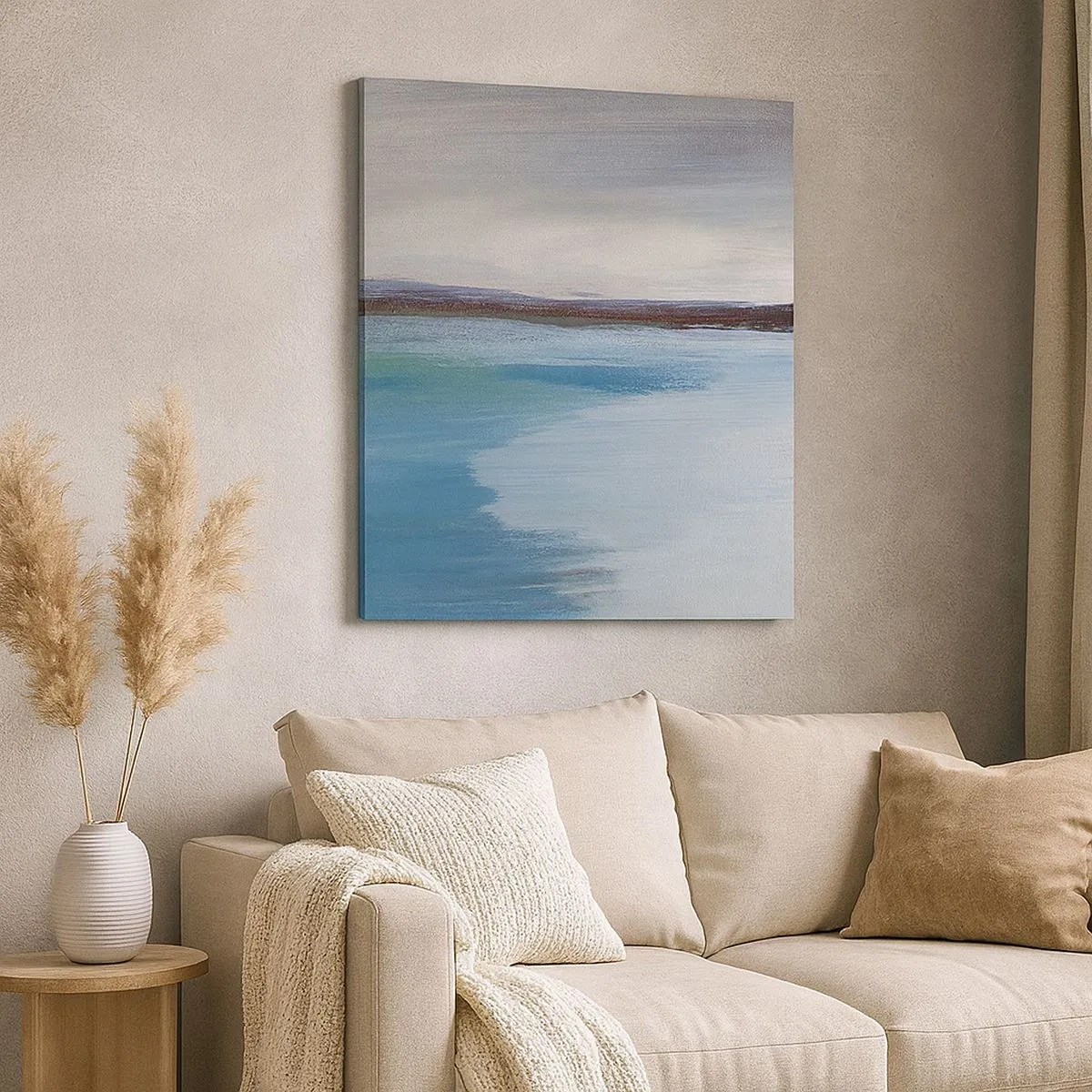 Schilderen op canvas - Horizontaal landschap - 30x30 cm