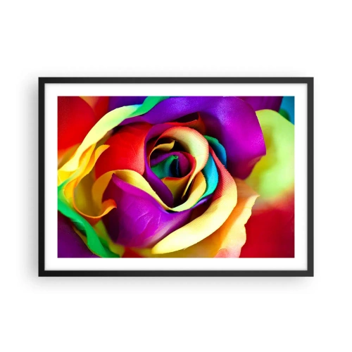 Poster in een zwarte lijst - Het is onmogelijk - 70x50 cm