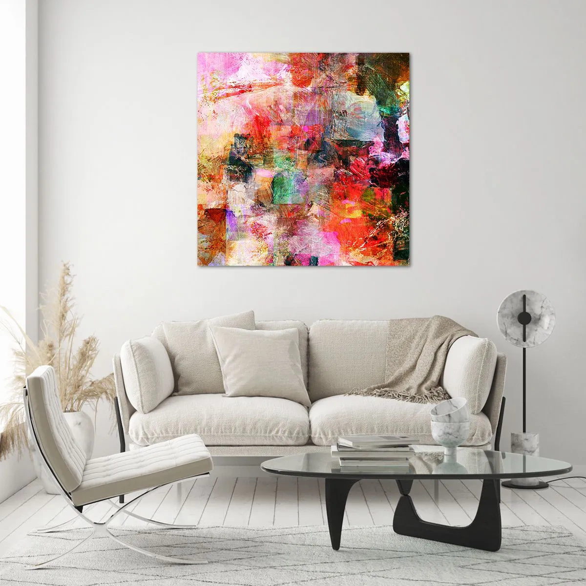 Schilderen op glas - Een reis door de rozen - 40x40 cm