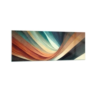 Schilderen op glas - Geweven uit kleuren - 140x50 cm