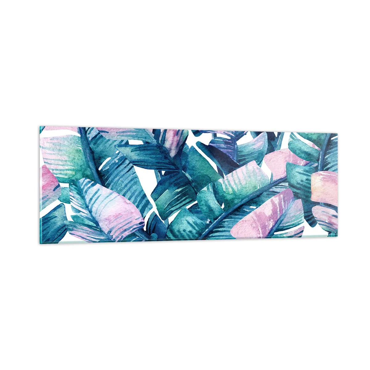 Schilderen op glas - In een bananenboomgaard - 90x30 cm