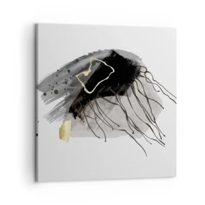 Schilderen op canvas - In zwart en goud - 50x50 cm