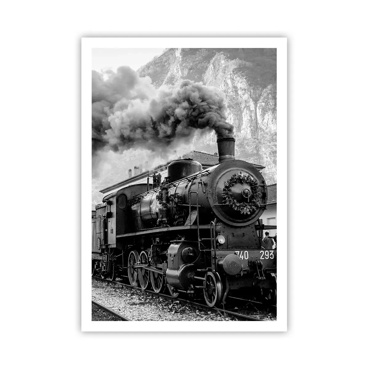 Poster - Staat op het station... - 70x100 cm