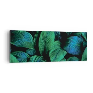 Schilderen op canvas - In de groene menigte - 140x50 cm