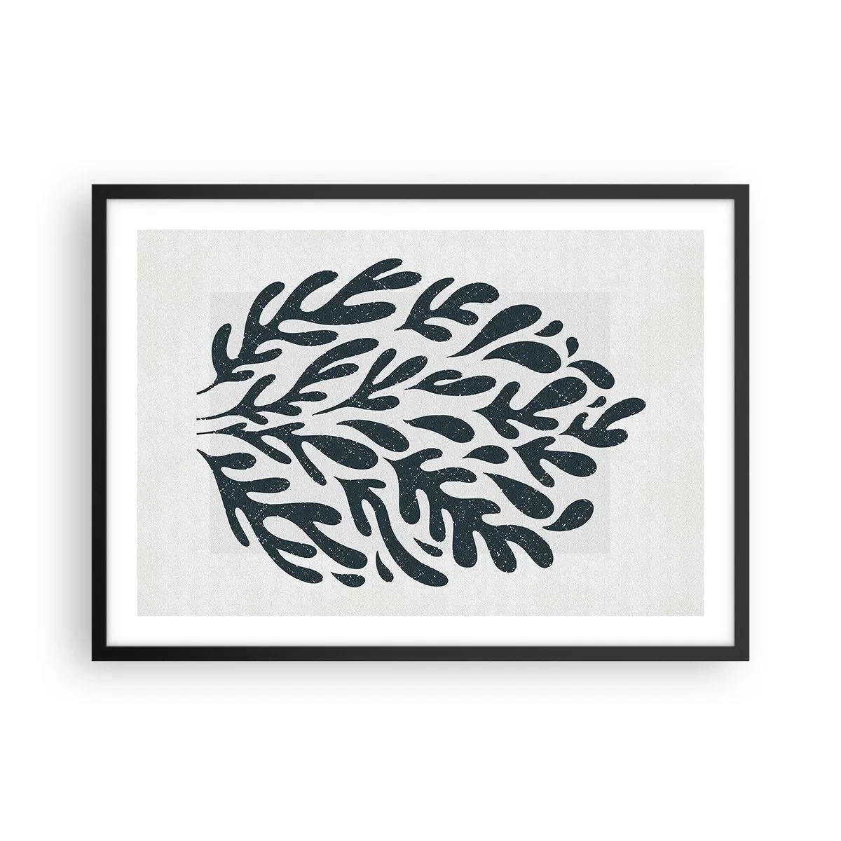 Poster in een zwarte lijst - Vormen van de natuur - 70x50 cm