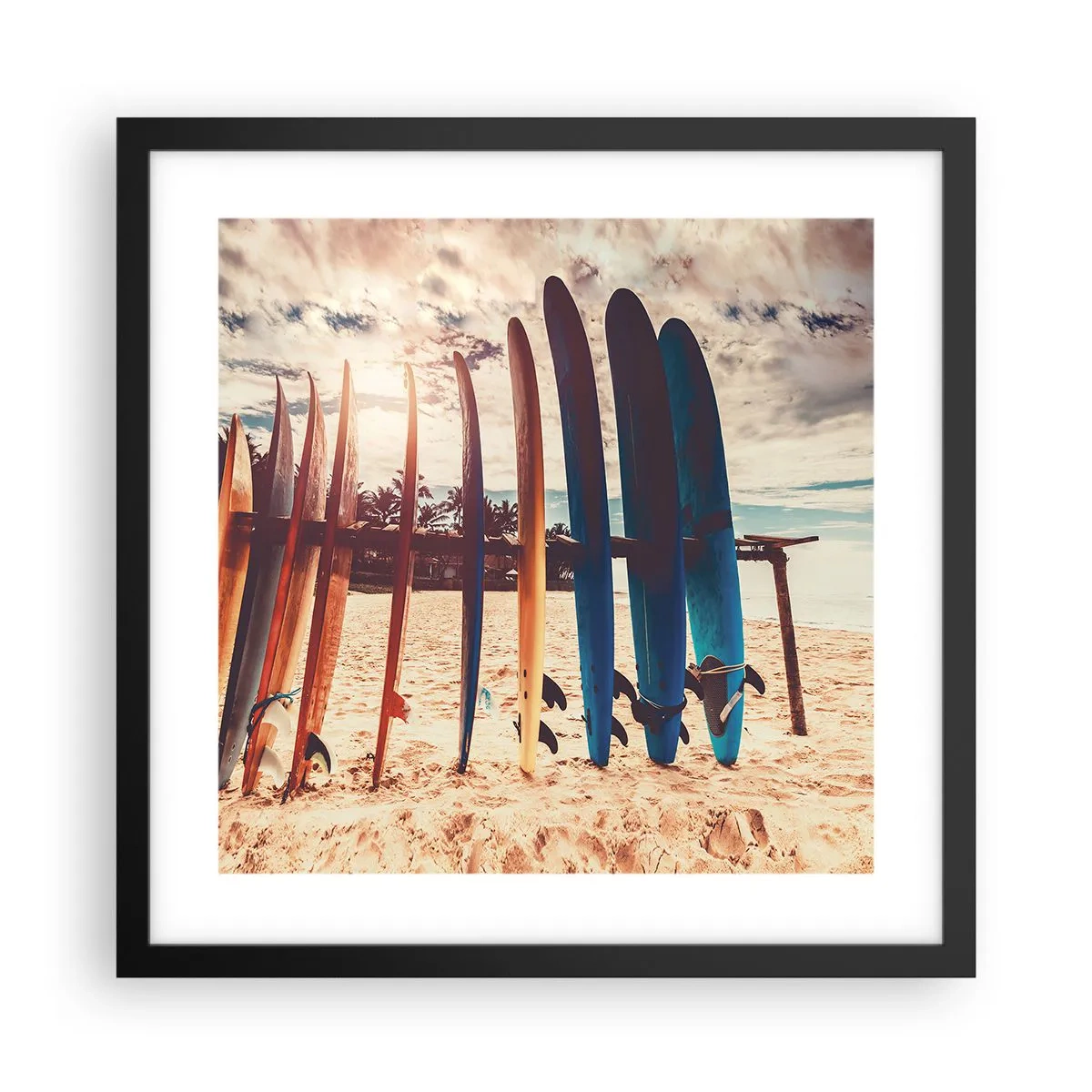 Poster in een zwarte lijst - Weltrusten, zie je morgen - 40x40 cm