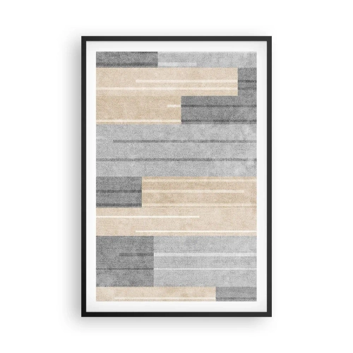 Poster in een zwarte lijst - Compositie: houd verticaal - 61x91 cm