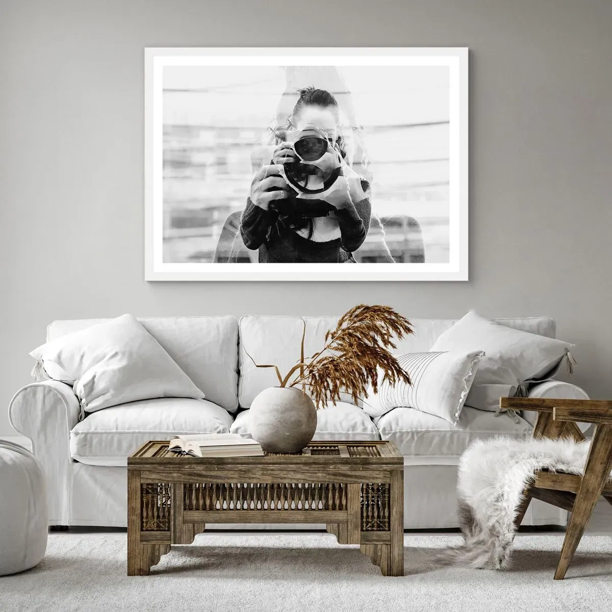 Poster in een witte lijst - Maker en materiaal - 50x40 cm