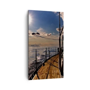 Schilderen op canvas - Zeilen naar de zon - 45x80 cm