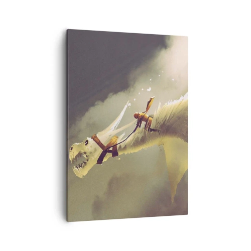 Schilderen op canvas - De wereld te hulp - 50x70 cm