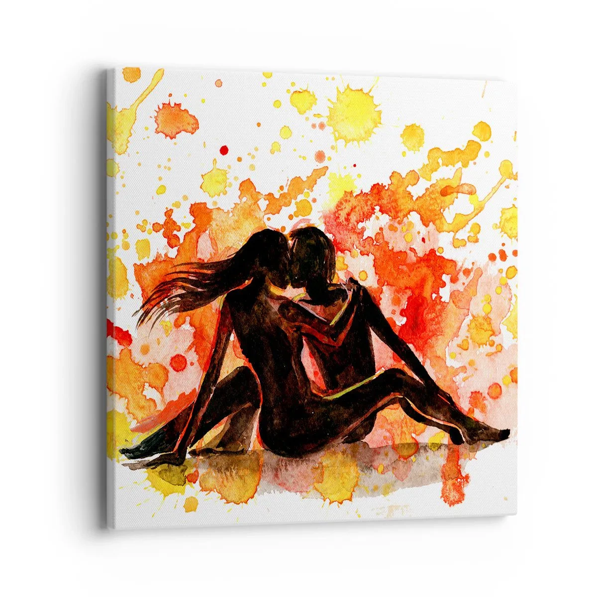 Schilderen op canvas - En er was licht - 40x40 cm