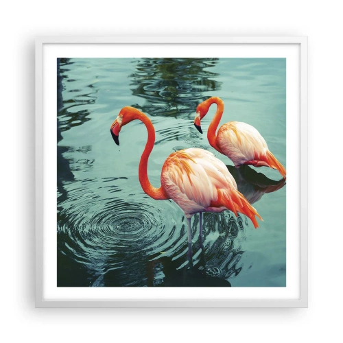 Poster in een witte lijst - We zijn nu in de mode - 60x60 cm