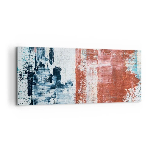 Schilderen op canvas - Fifty Fifty abstract - 100x40 cm