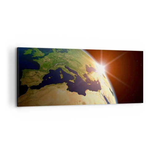 Schilderen op canvas - Zonsopgang - 100x40 cm