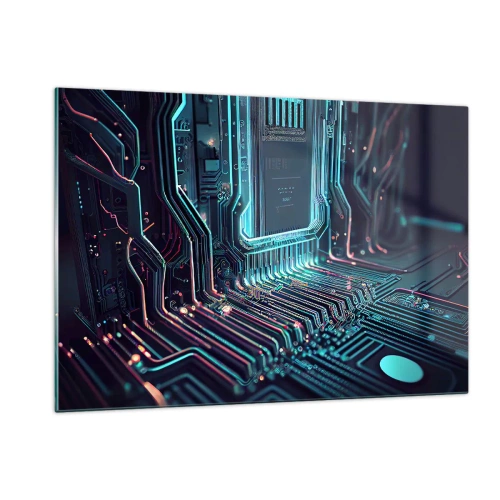 Schilderen op glas - Ik ben aan het denken… - 120x80 cm