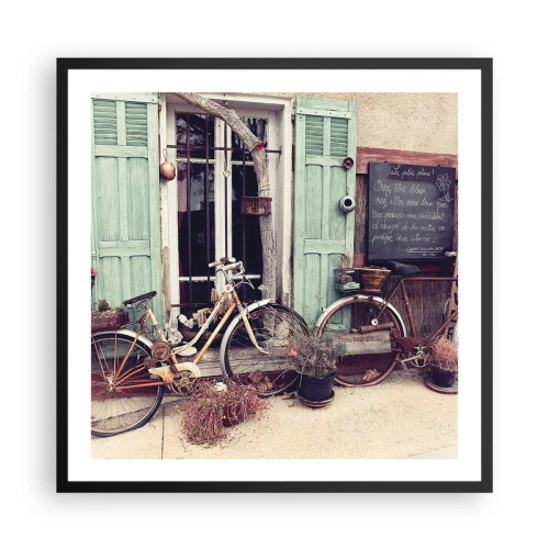 Poster in een zwarte lijst - Lang leve de provincie - 60x60 cm