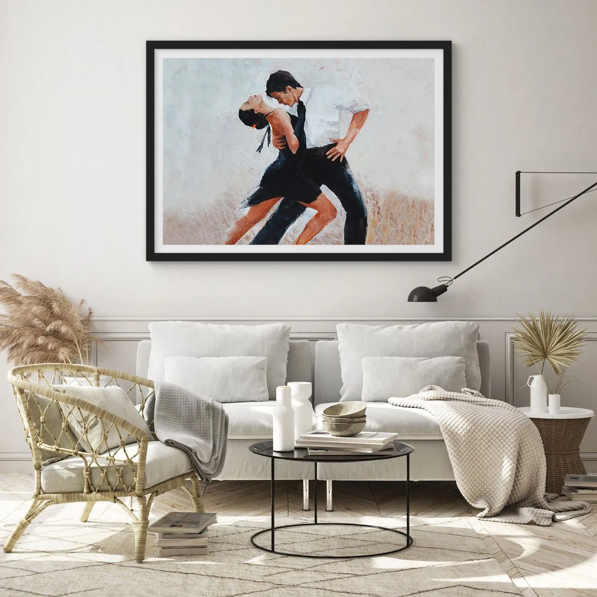 Poster in een zwarte lijst - Tango van mijn dromen - 40x30 cm