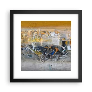 Poster in een zwarte lijst - Alles komt goed - 30x30 cm