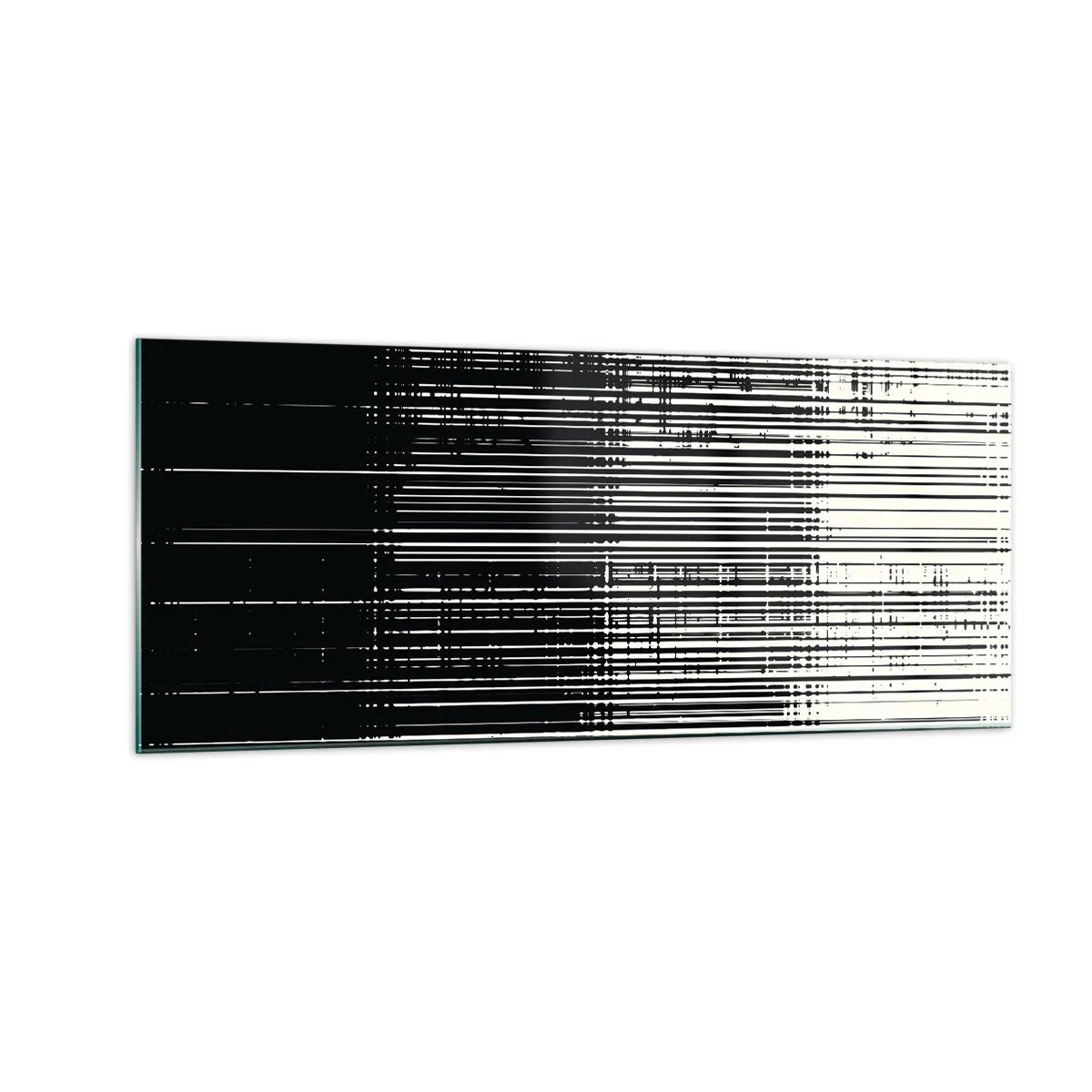 Schilderen op glas - Golven en vibraties - 100x40 cm