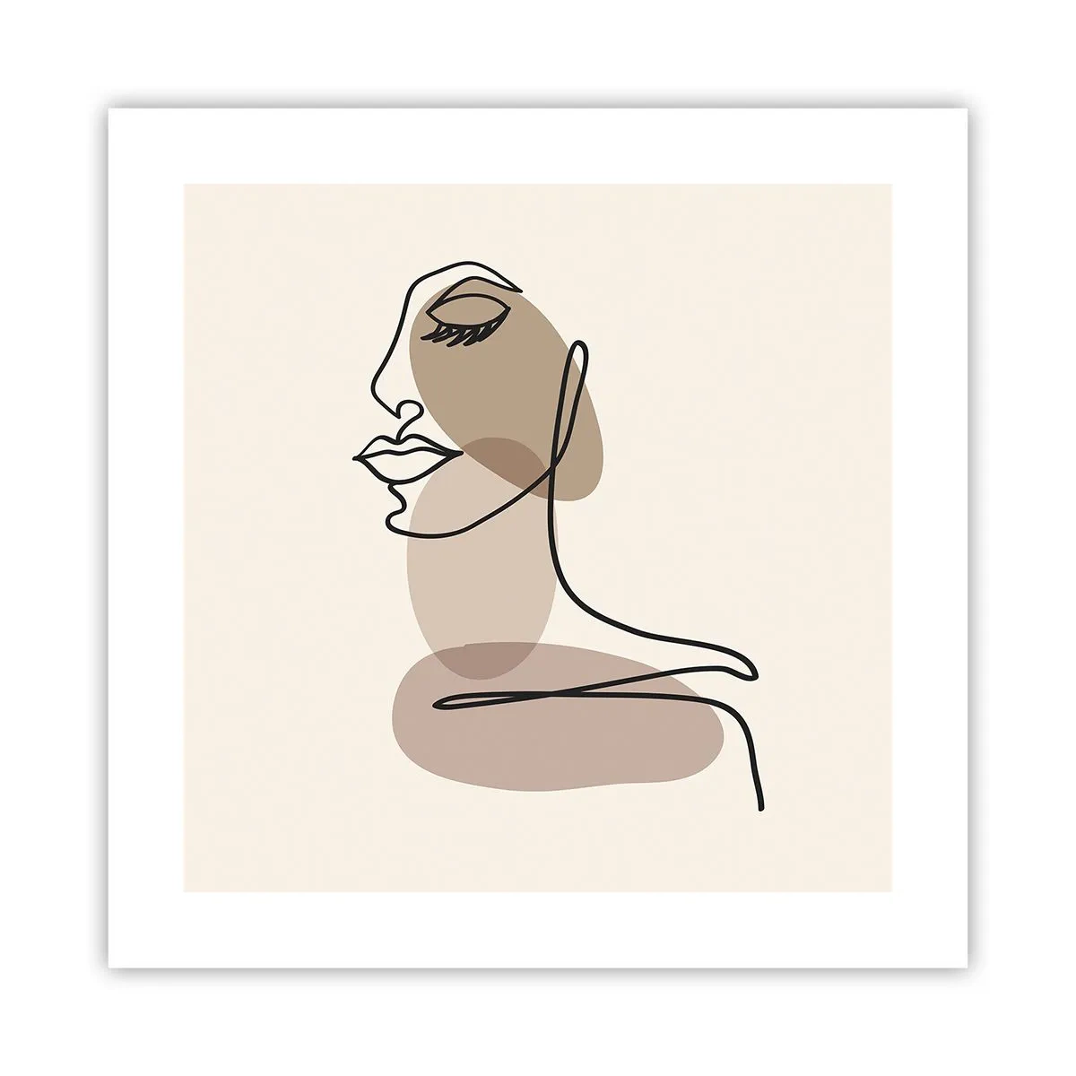 Poster - Luisteren naar zichzelf - 40x40 cm