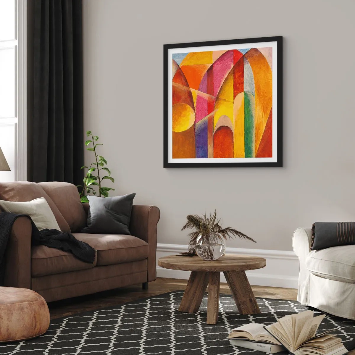 Poster in een zwarte lijst - Kathedraal van de zon - 60x60 cm