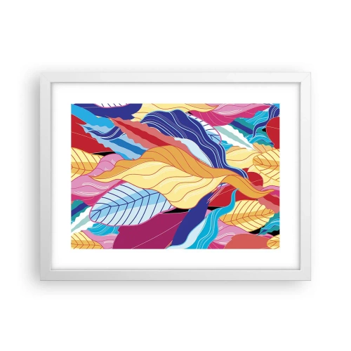 Poster in een witte lijst - Een kleurrijke puinhoop - 40x30 cm