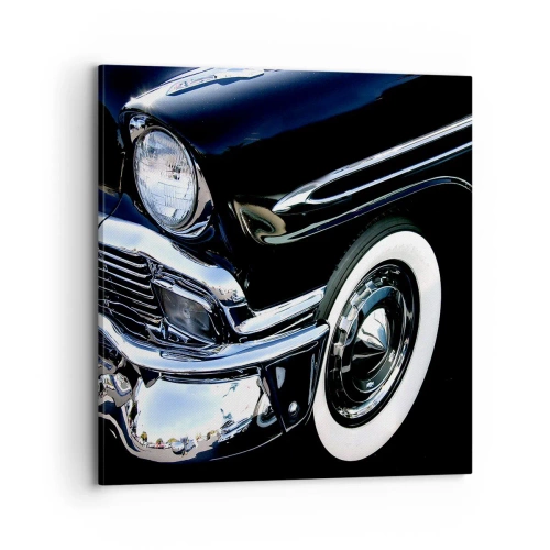 Schilderen op canvas - Klassiek in zilver, zwart en wit - 70x70 cm
